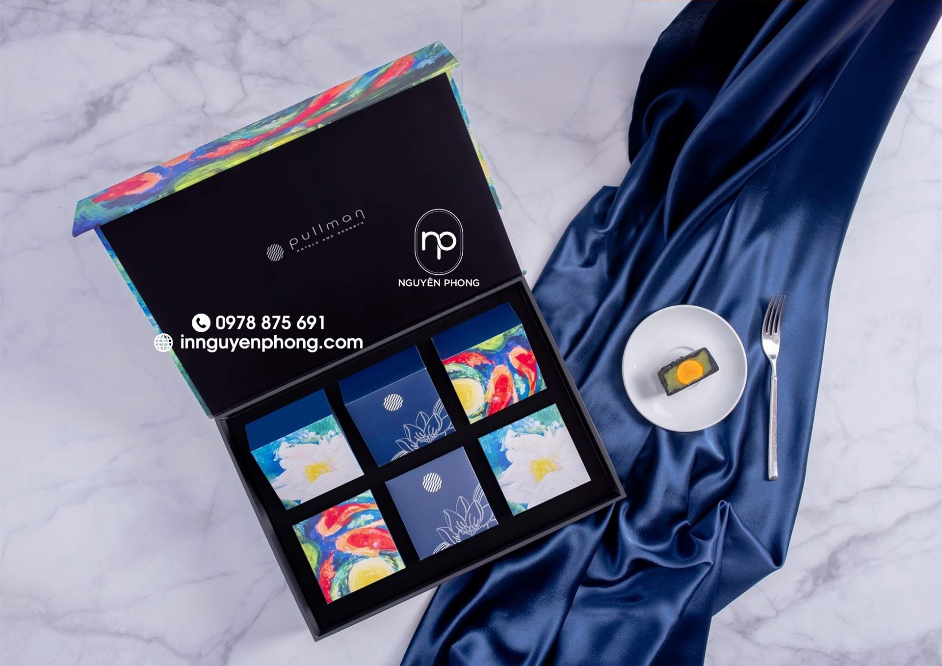 Thiết kế hộp bánh trung thu cho nhà hàng khách sạn cao c